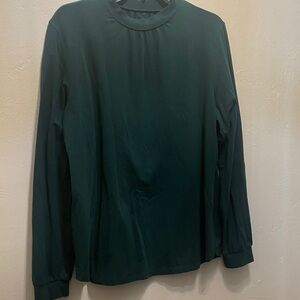 Lands' End Women's Dark Green Long Sleeve Top